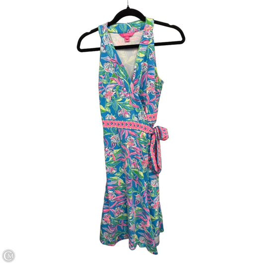 Dress Designer By Lilly Pulitzer In Blue & Pink, Size: M