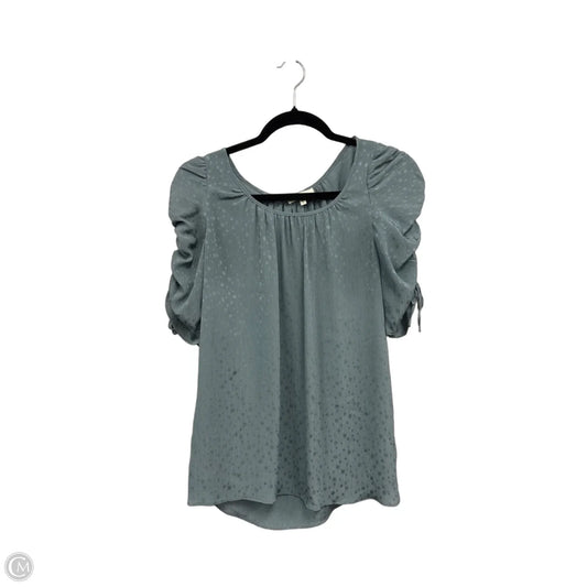 Blouse Short Sleeve By Max Studio In Green, Size: M