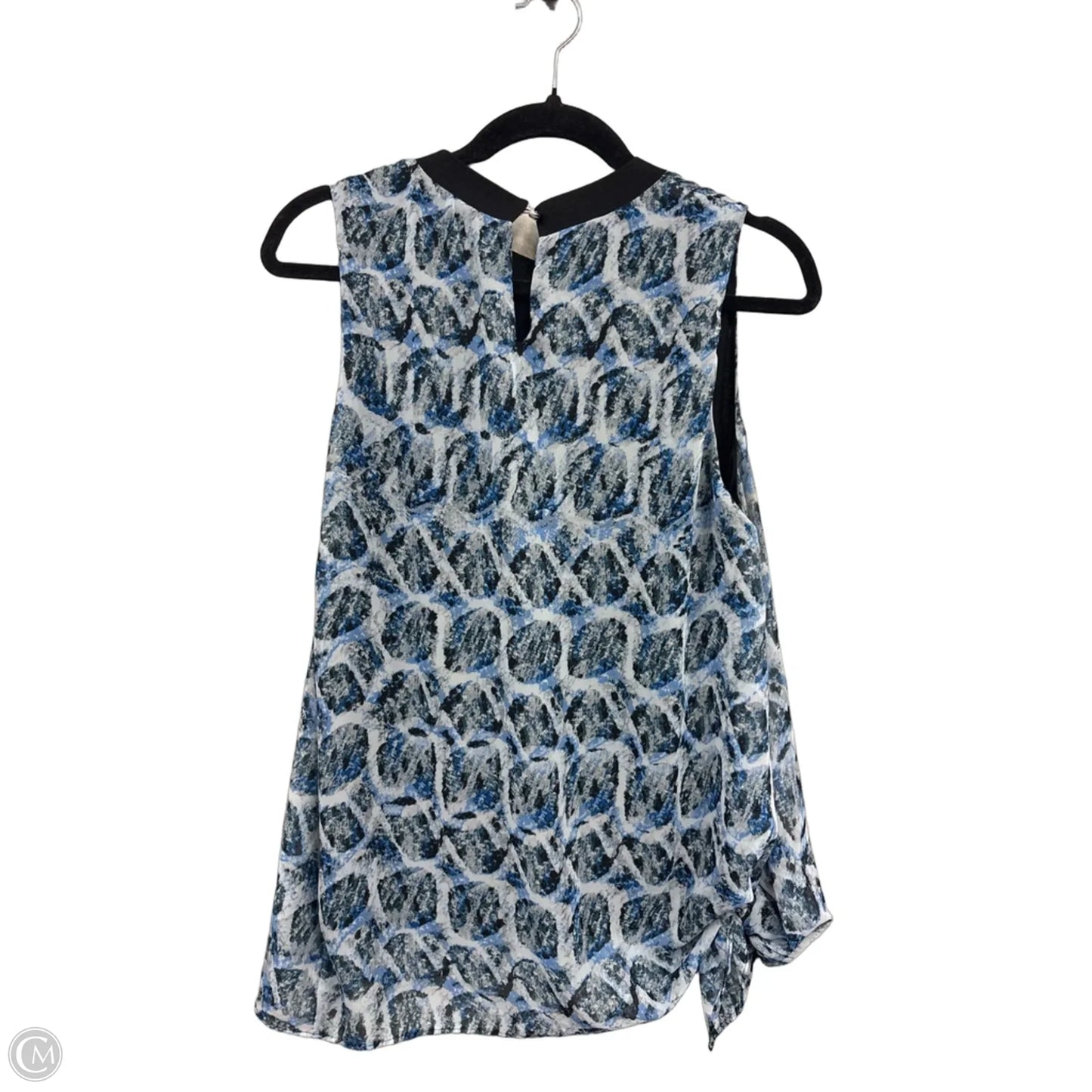 Blouse Sleeveless By Rachel Roy In Black & Blue, Size: L
