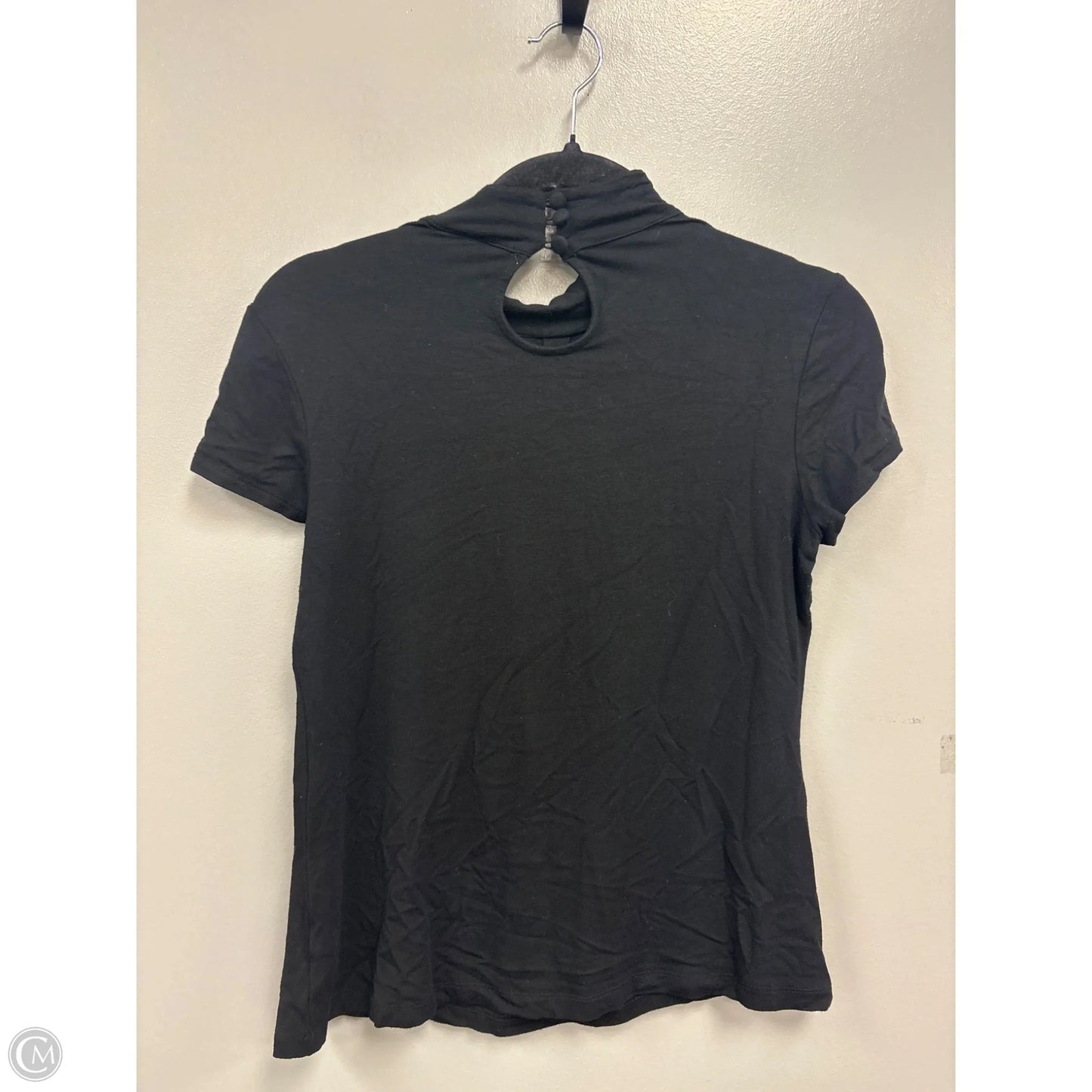 Top Short Sleeve By Style And Company In Black, Size: M