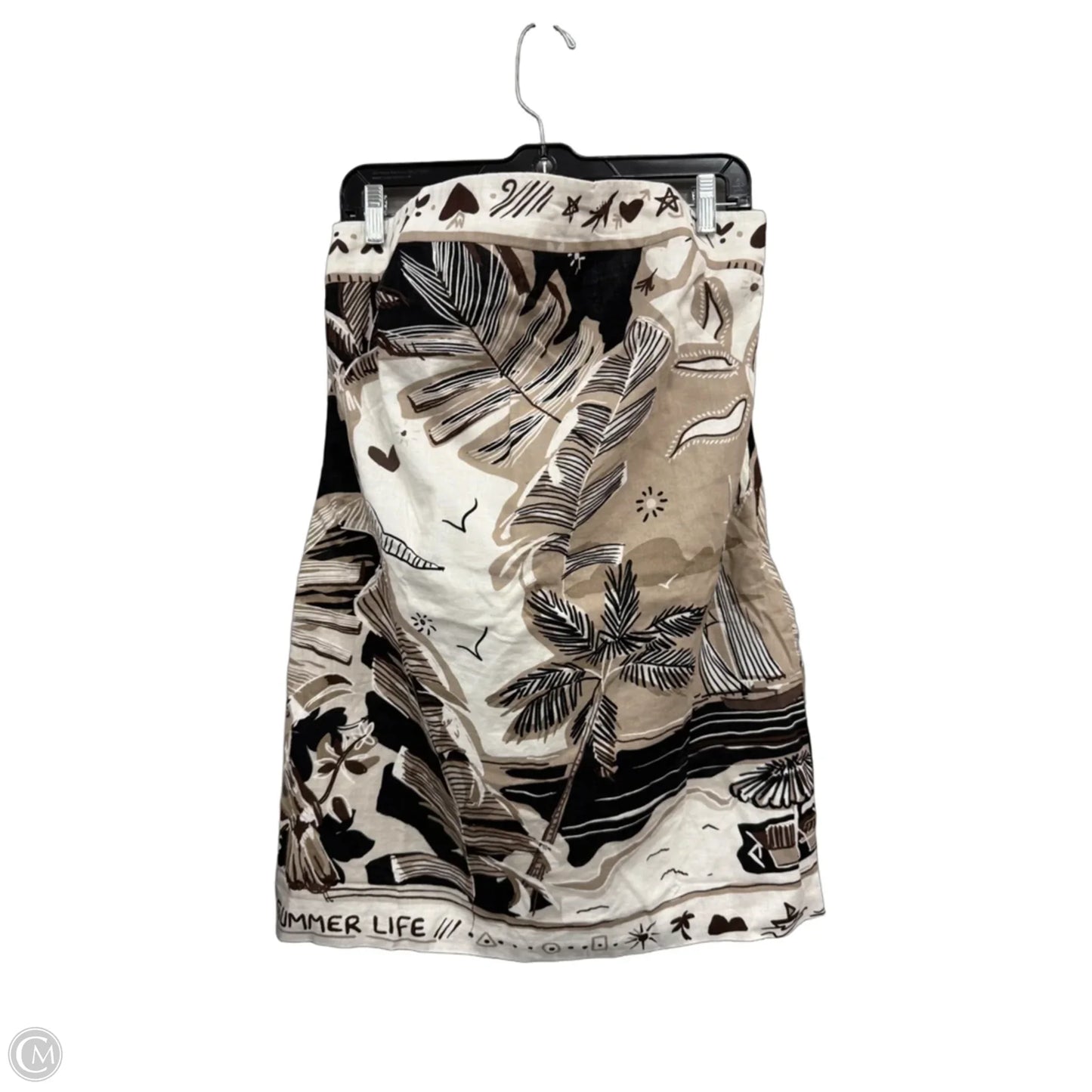 Dress Casual Short By Loft In Brown & Cream, Size: 12