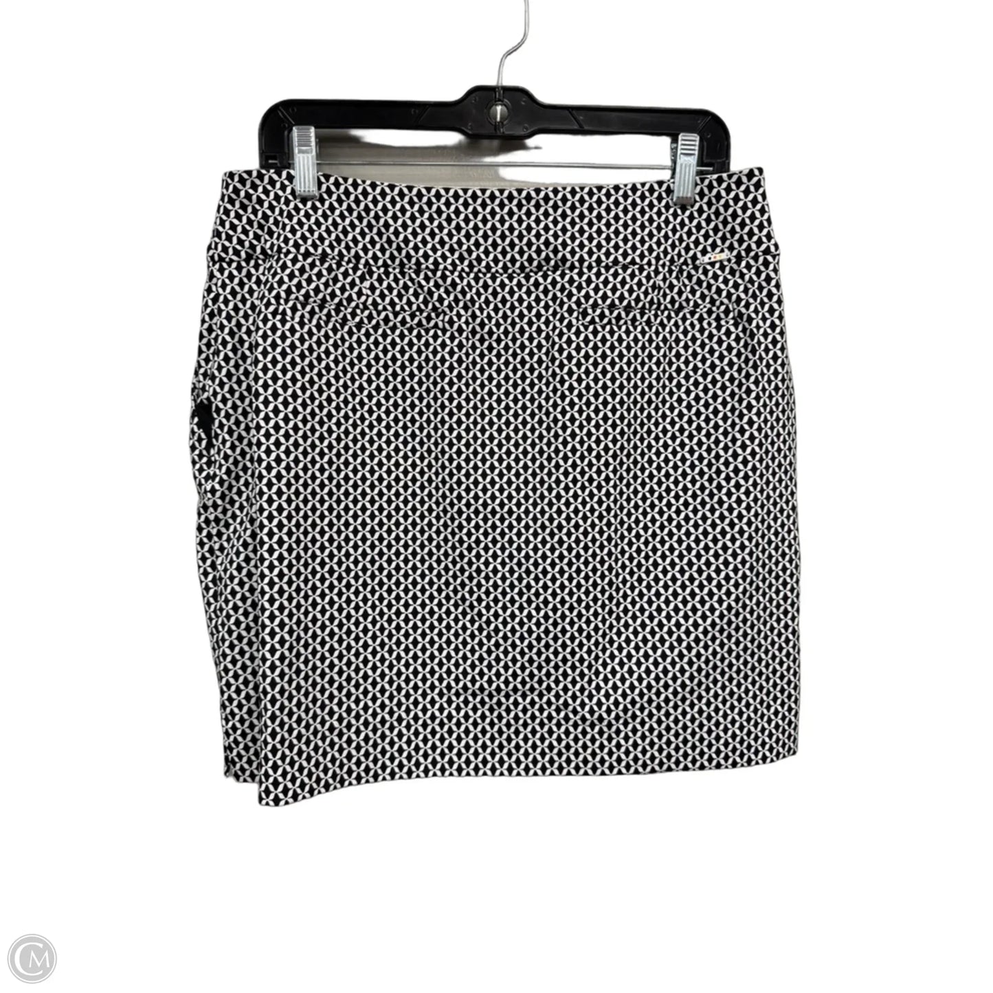 Skirt Mini & Short By Clothes Mentor In Black & White, Size: 12