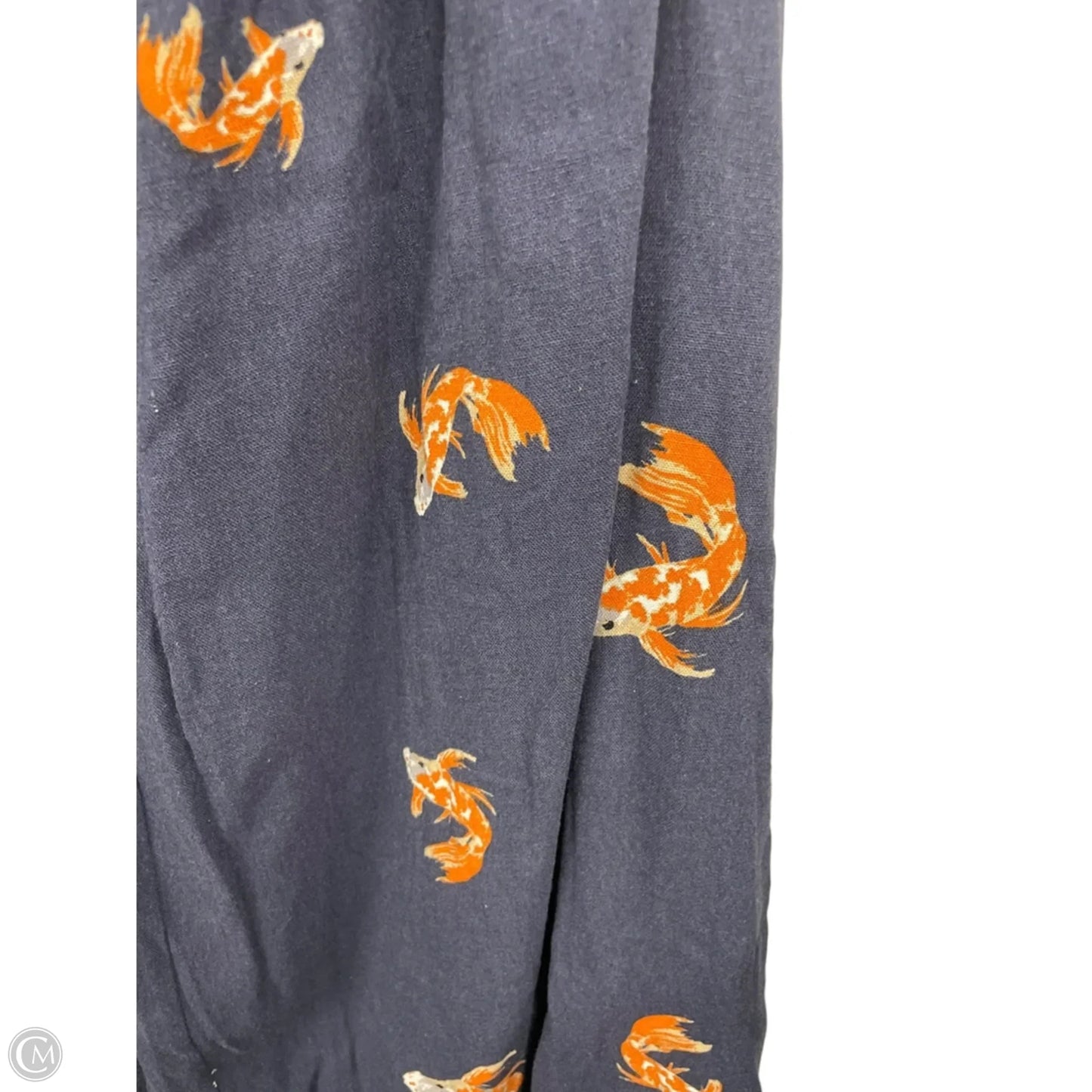 Dress Casual Midi By En Creme In Blue & Orange, Size: L