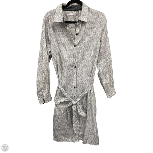 Dress Casual Midi By Foxcroft In Black & White, Size: 16