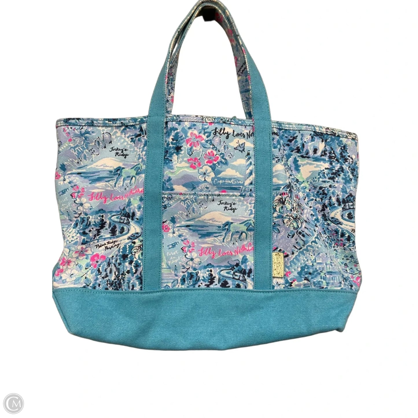 Tote Designer By Lilly Pulitzer, Size: Large