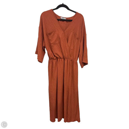 Dress Casual Maxi By Good Luck Gem In Copper, Size: L