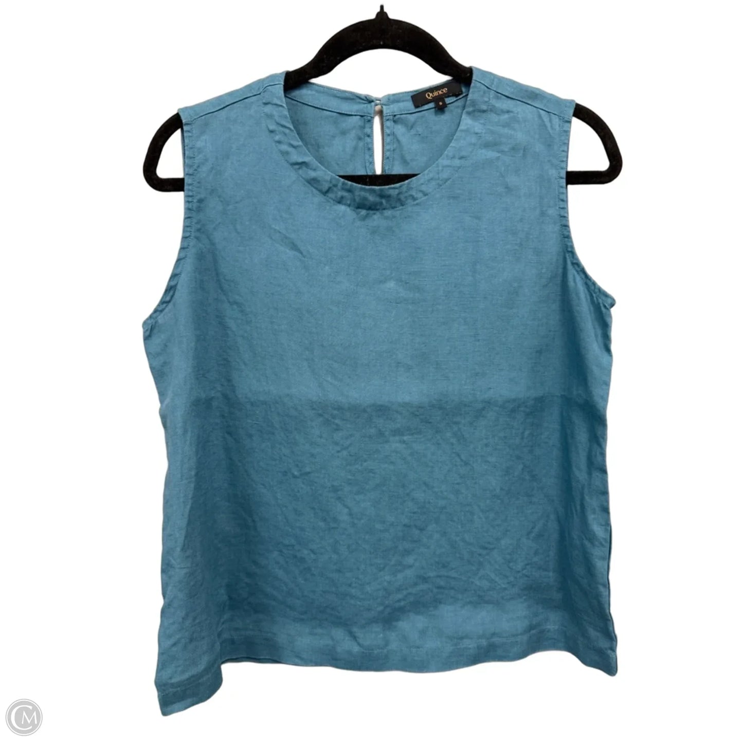 Top Sleeveless By Quince In Blue, Size: S