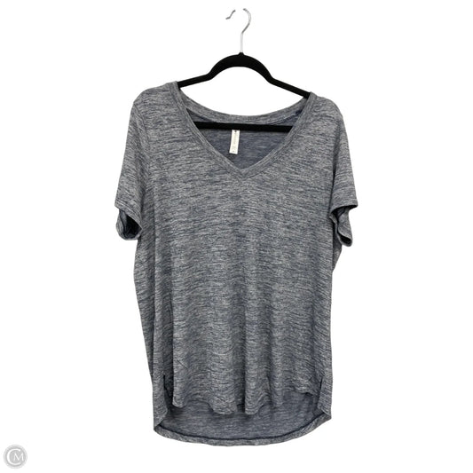 Athletic Top Short Sleeve By Athleta In Blue, Size: Xl