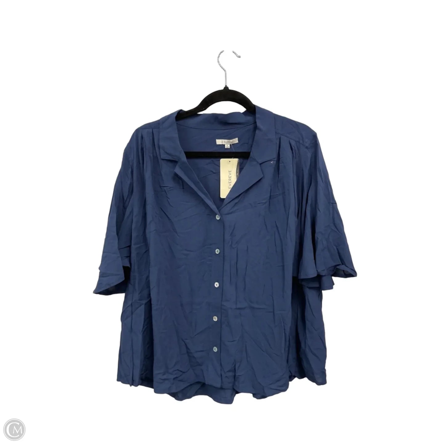 Top Short Sleeve By Z Supply In Blue, Size: Xl
