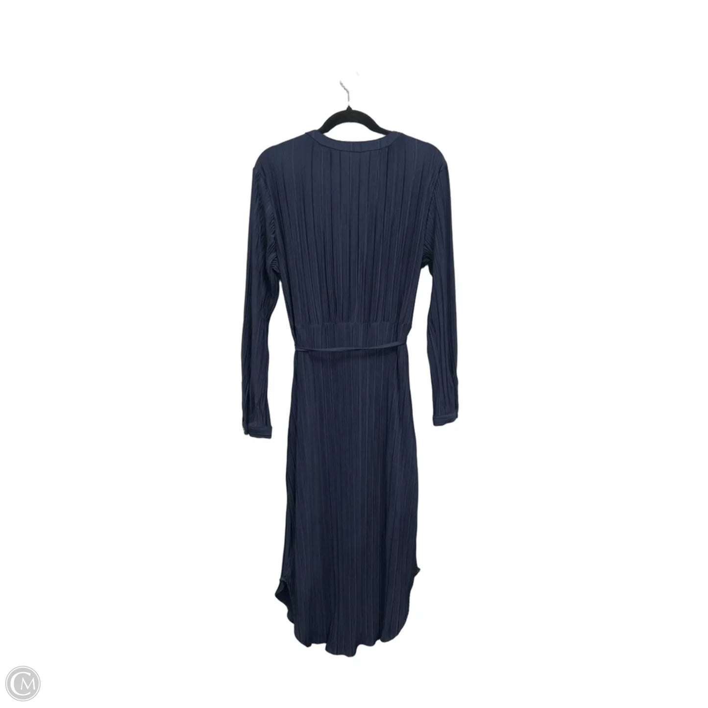 Dress Casual Midi By Time And Tru In Navy, Size: L