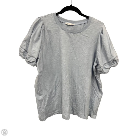 Top Short Sleeve By Jane And Delancey In Blue, Size: 1x