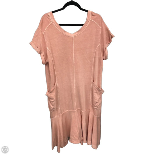 Dress Casual Short By Saturday/sunday In Peach, Size: Xl