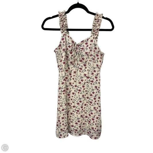 Dress Casual Short By Nasty Gal In Cream & Pink, Size: 2