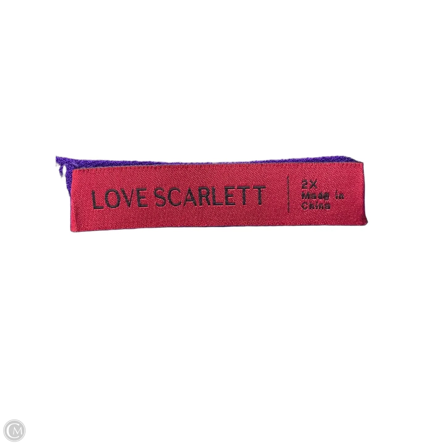 Blouse Short Sleeve By Love Scarlett In Purple, Size: 2x