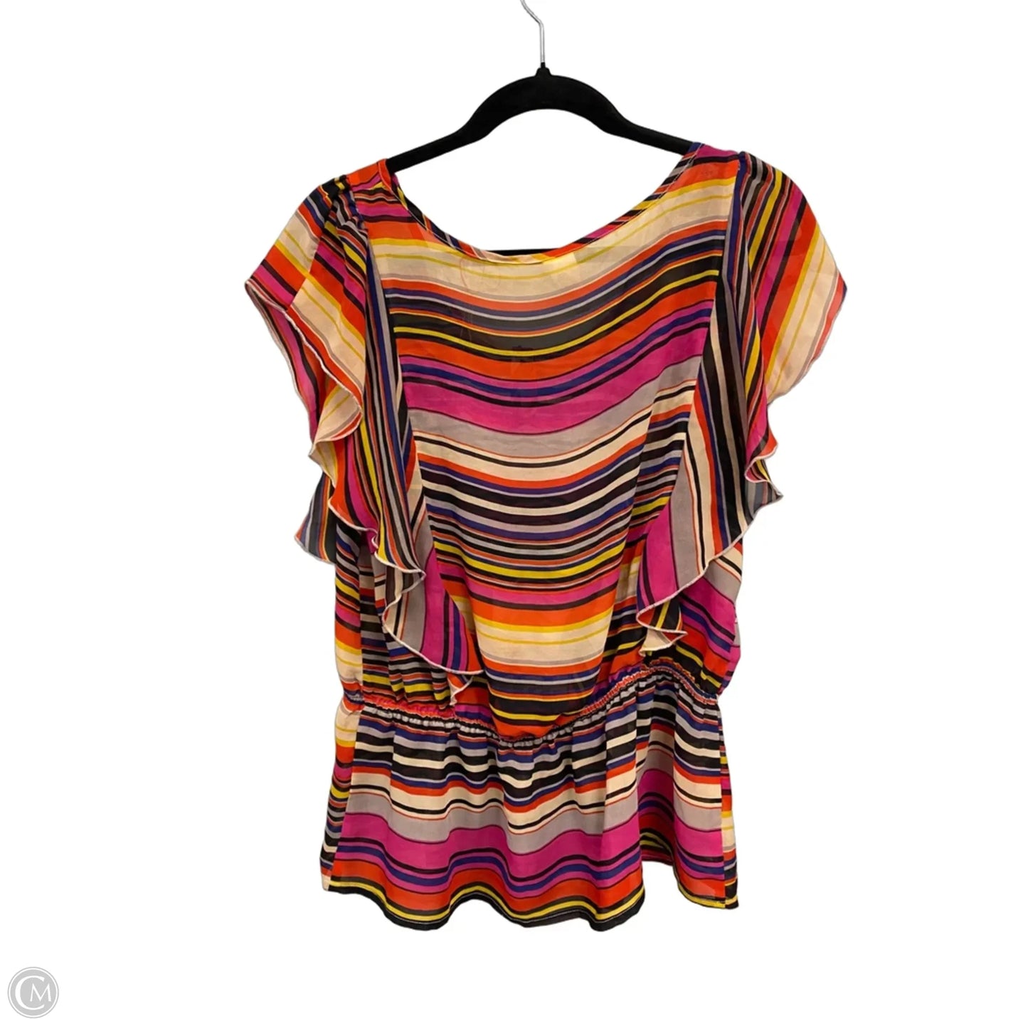 Top Short Sleeve By Clothes Mentor In Pink & Red, Size: Xl