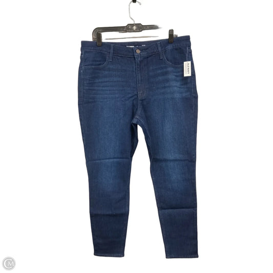 Jeans Skinny By Old Navy In Blue Denim, Size: 16