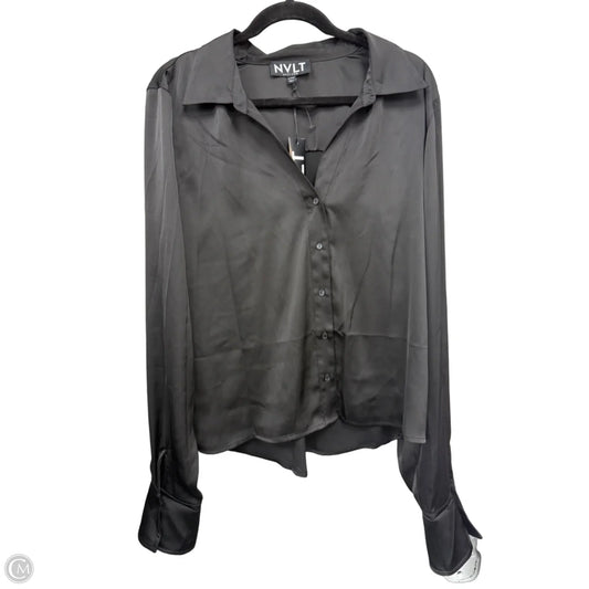 Blouse Long Sleeve By Clothes Mentor In Black, Size: Xl