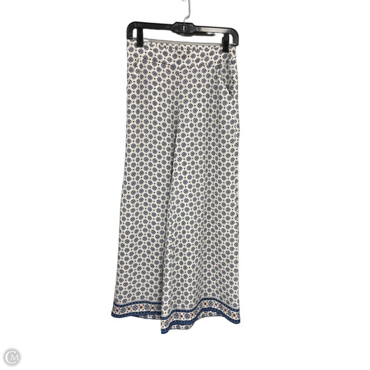 Pants Wide Leg By Max Studio In Blue & White, Size: Xs