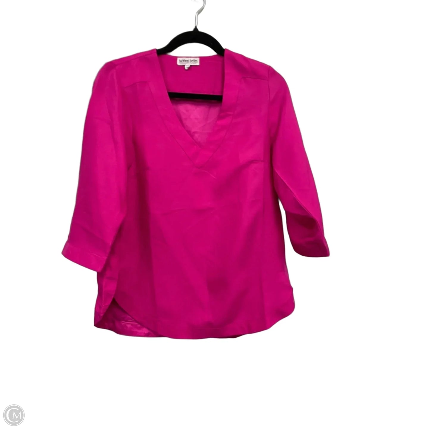 Blouse 3/4 Sleeve By Buckhead Betties In Pink, Size: M