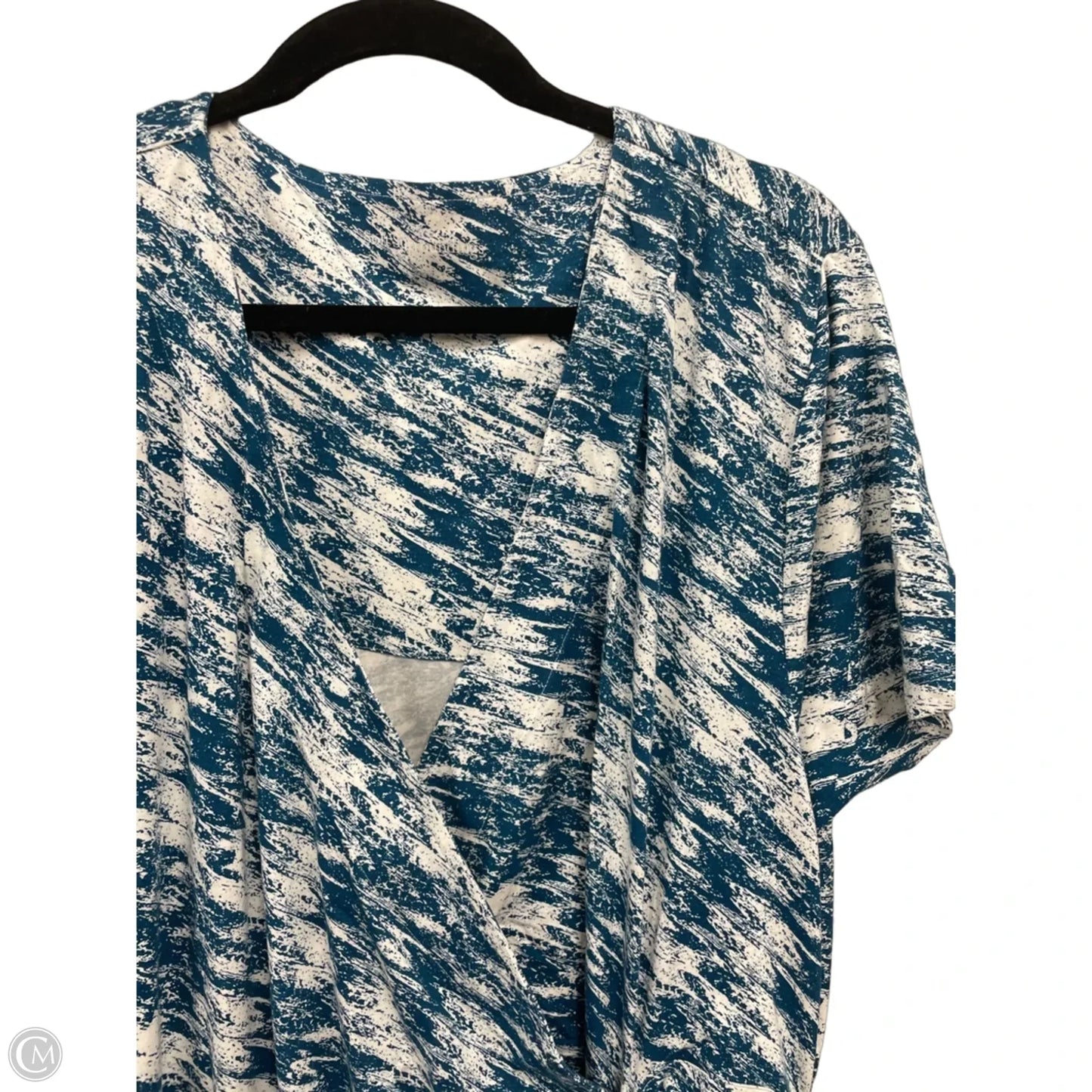 Dress Casual Maxi By Soft Surroundings In Blue & White, Size: 3x
