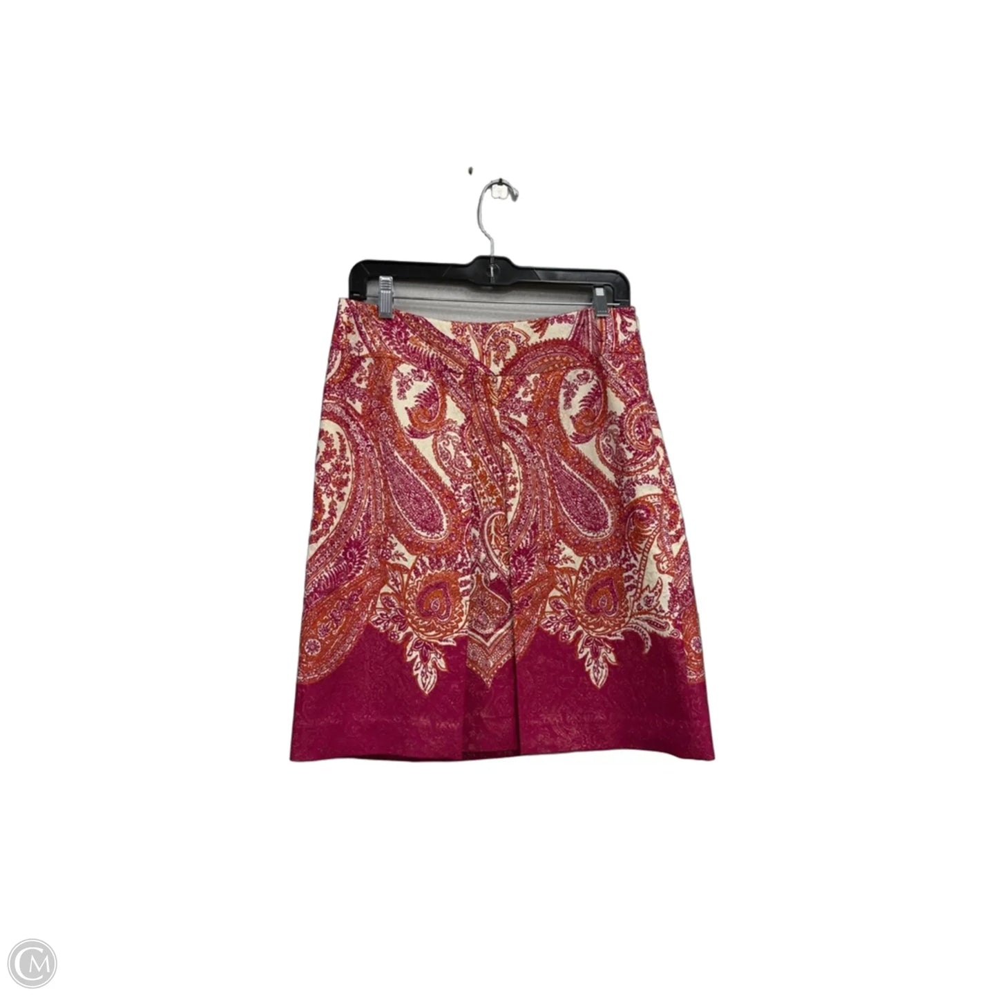 Skirt Mini & Short By Ann Taylor In Orange & Pink, Size: 4