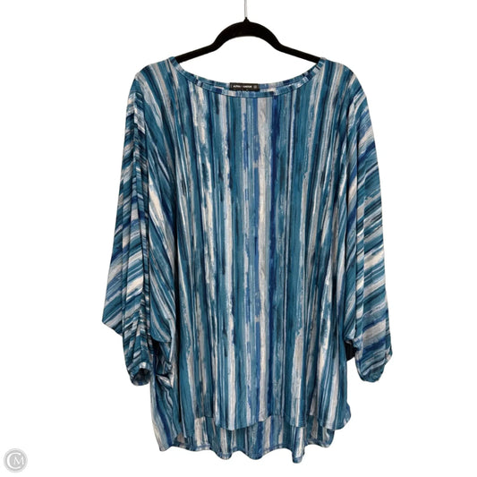 Top Long Sleeve By Clothes Mentor In Blue, Size: 2x