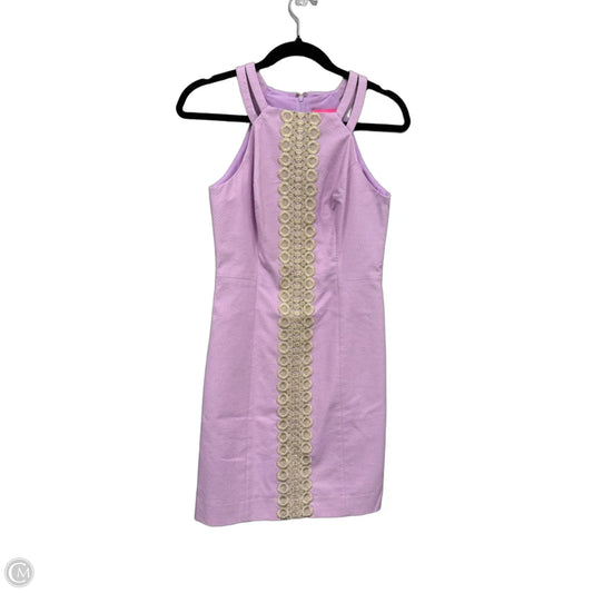 Dress Designer By Lilly Pulitzer In Gold & Purple, Size: 0