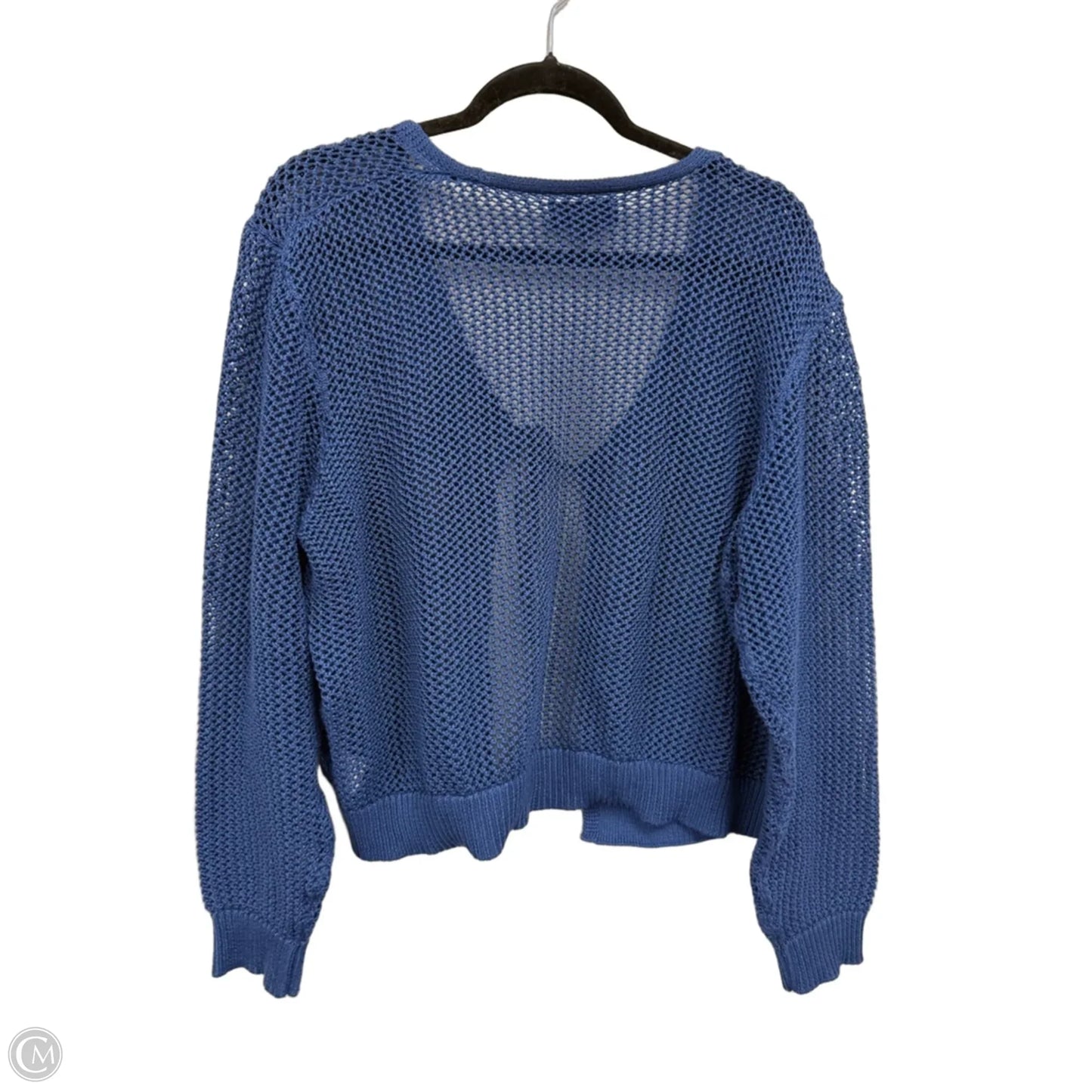 Sweater Cardigan By Joseph A. In Blue, Size: Xxl