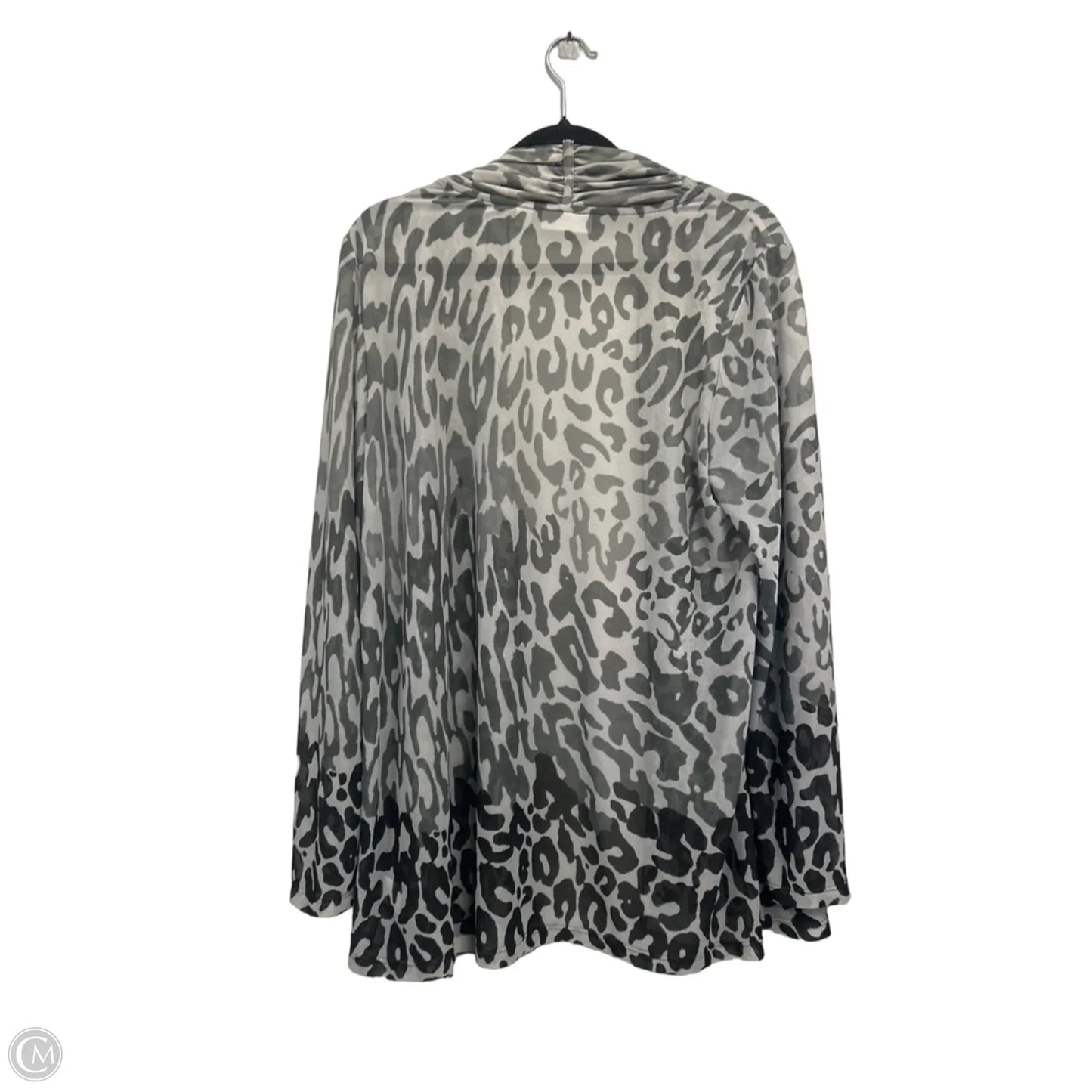 Cardigan By Susan Graver In Grey, Size: Xl