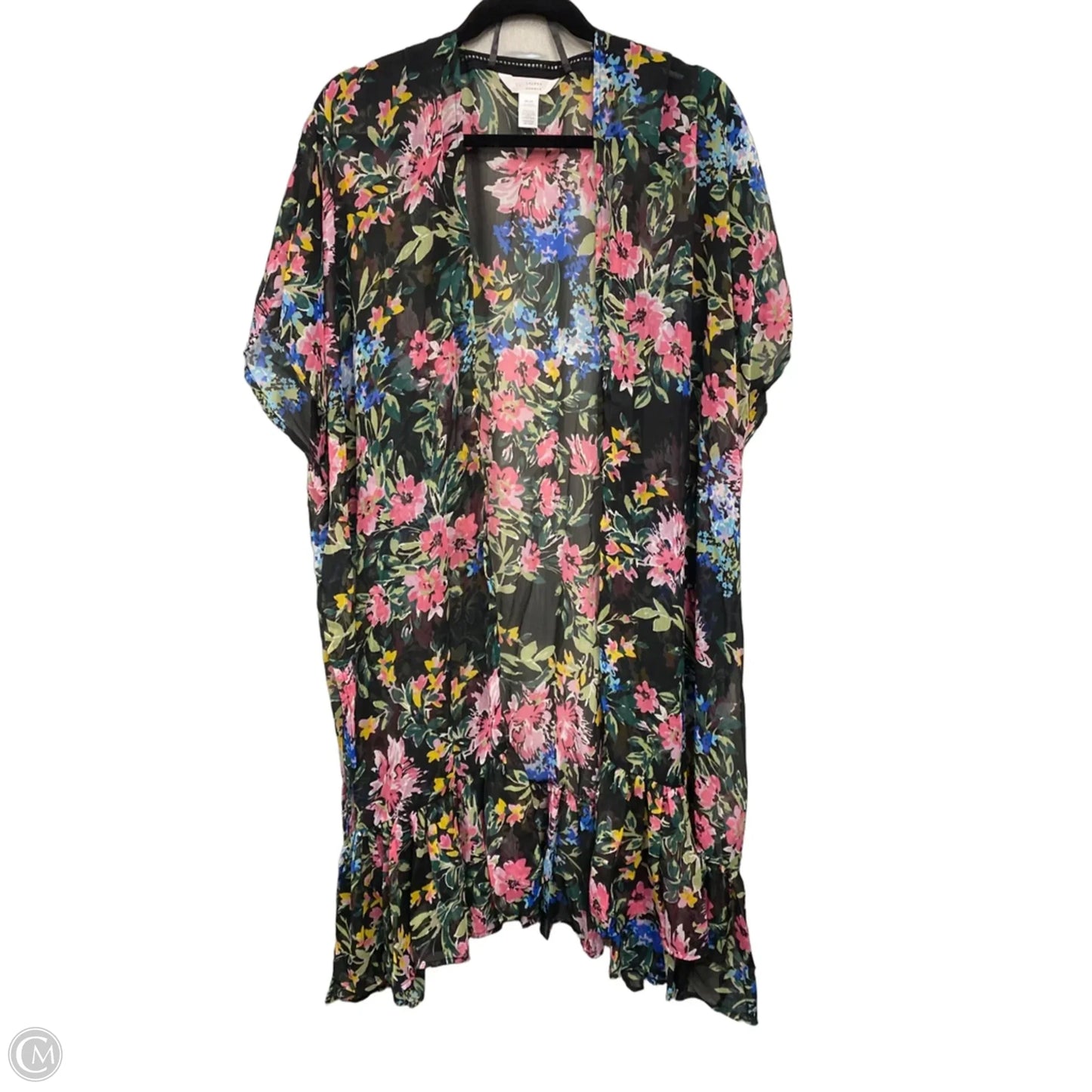 Kimono By Lc Lauren Conrad In Black & Pink
