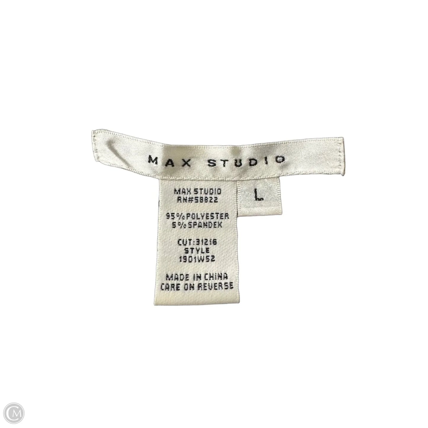 Dress Casual Midi By Max Studio In Black & White, Size: L