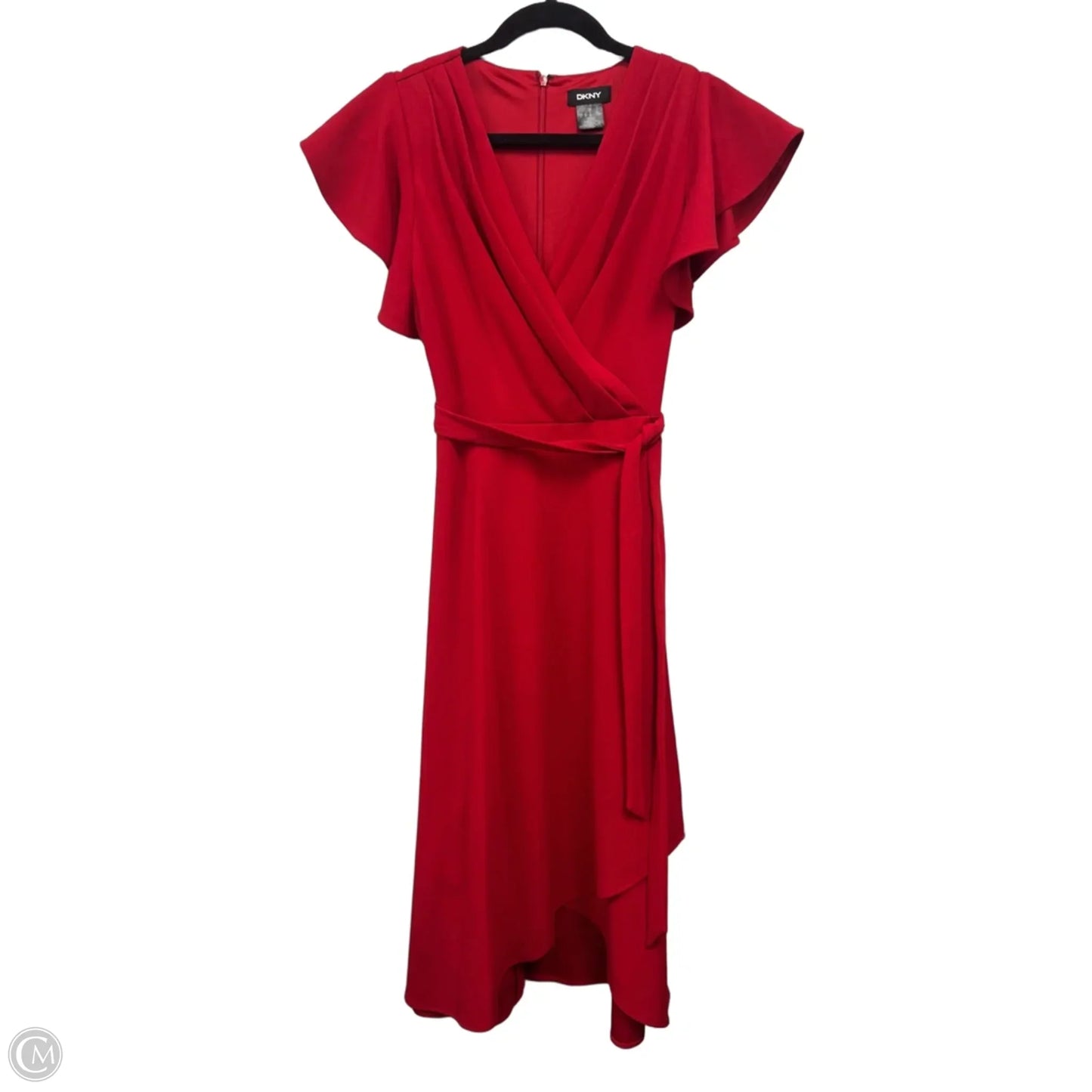 Dress Casual Midi By Dkny In Red, Size: 6