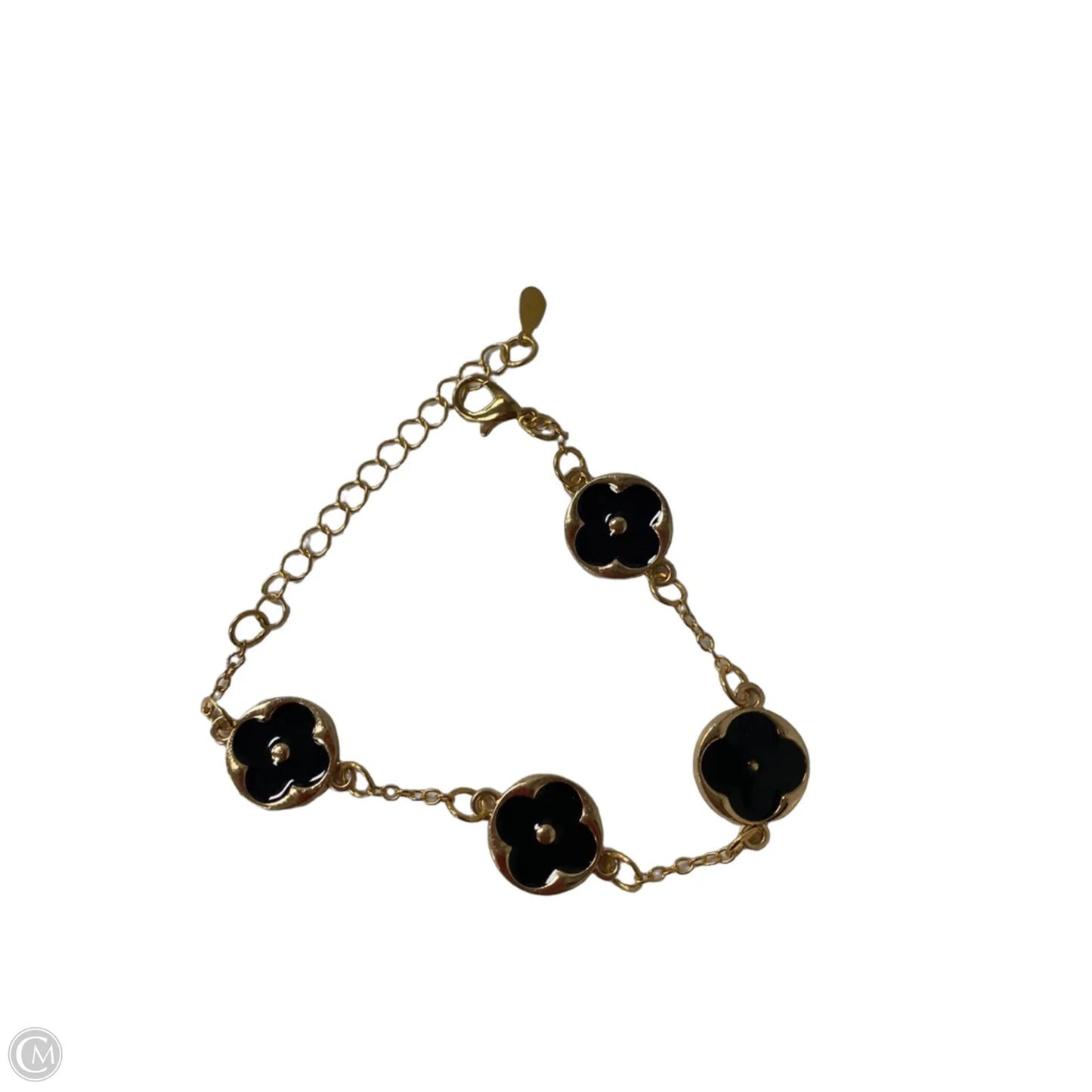 Bralette By Clothes Mentor In Black & Gold, Size: 0