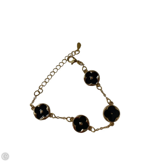 Bralette By Clothes Mentor In Black & Gold, Size: 0