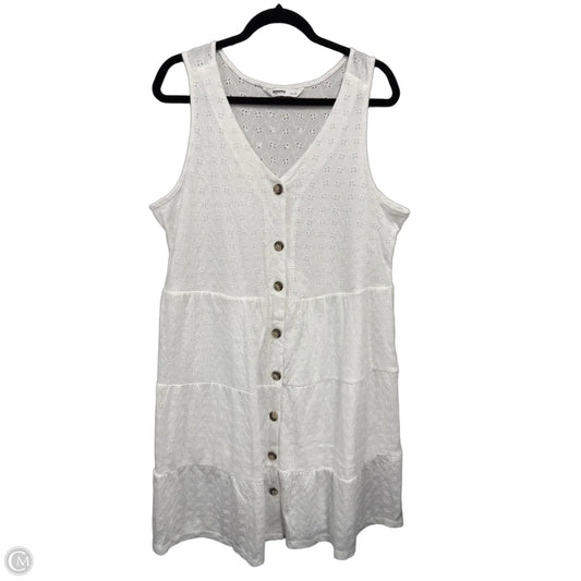 Dress Casual Midi By Sonoma In White, Size: L