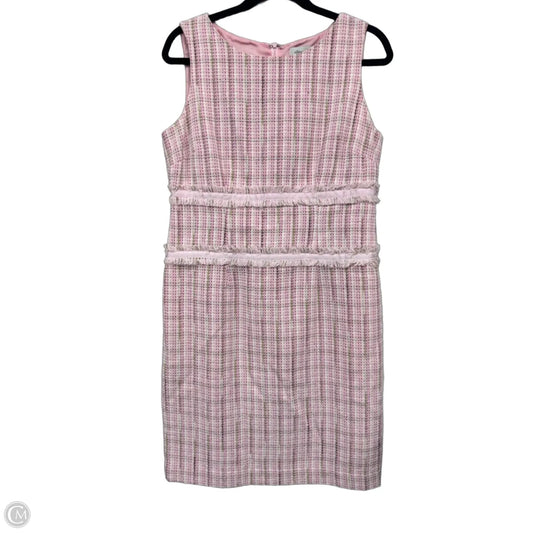 Dress Casual Midi By Clothes Mentor In Green & Pink, Size: 10