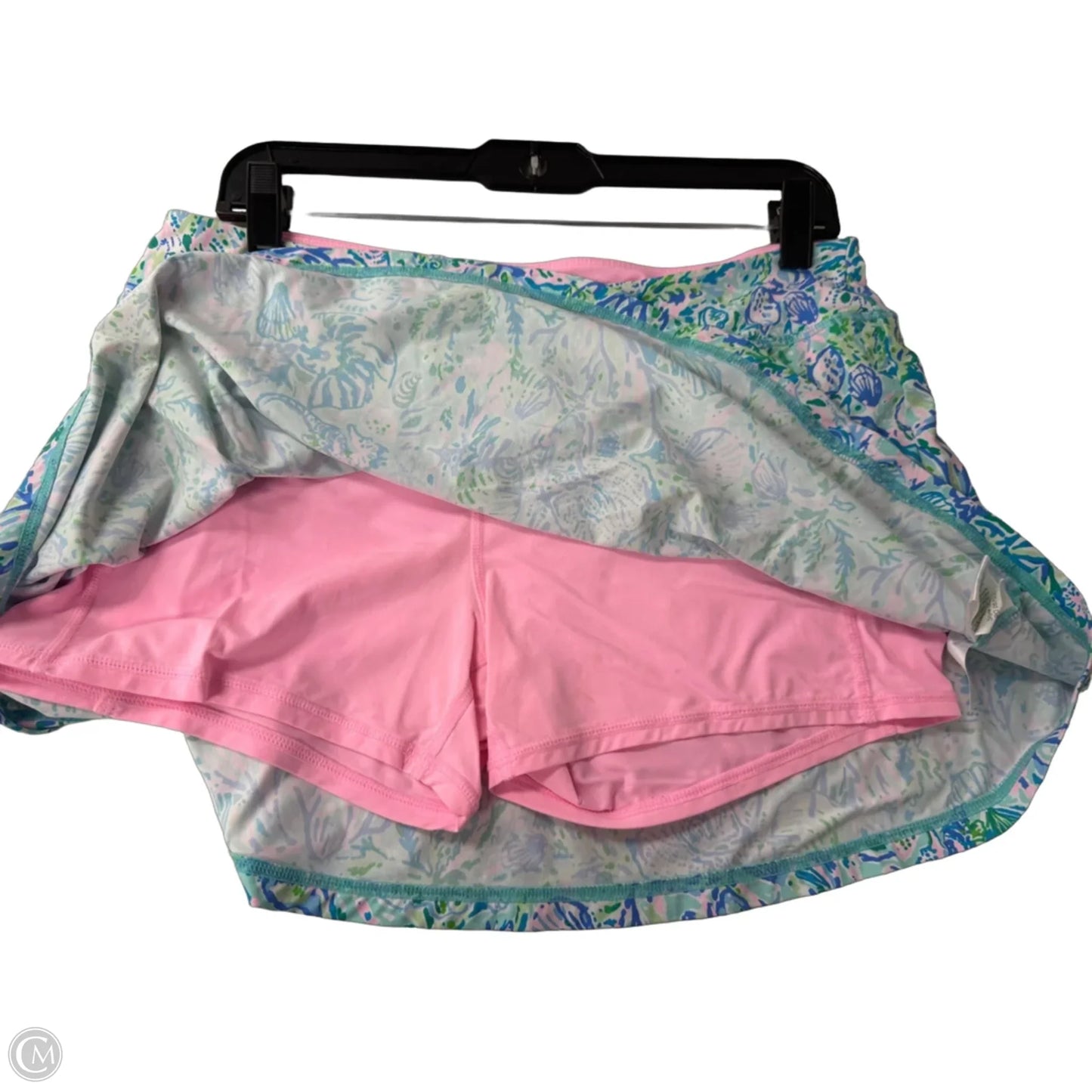 Skort Designer By Lilly Pulitzer In Blue & Green, Size: L