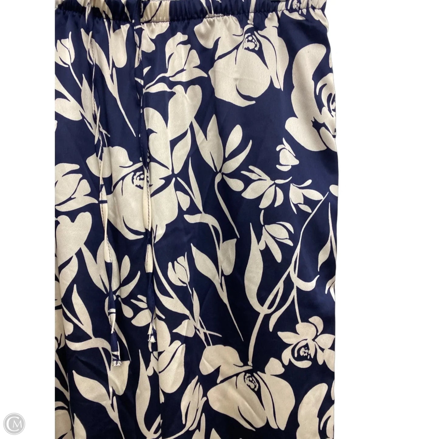 Pants Wide Leg By A New Day In Blue & White, Size: Xs