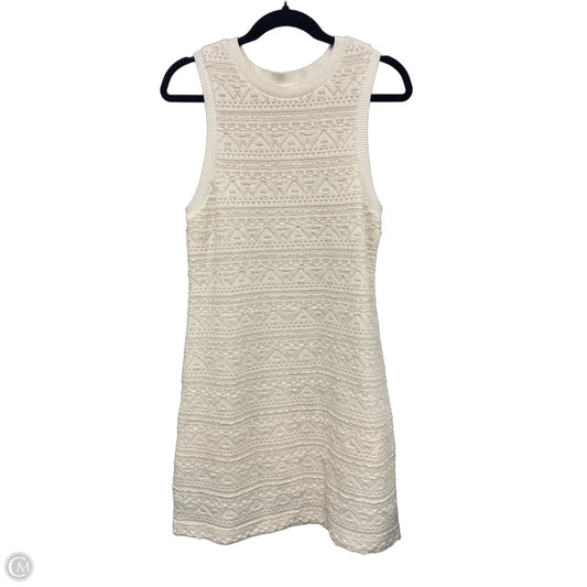 Dress Casual Short By Anthropologie In Cream, Size: L