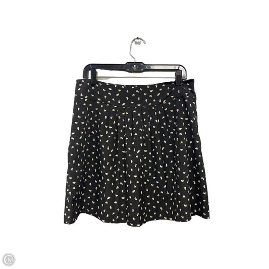 Skirt Mini & Short By Loft In Black & Cream, Size: 10p