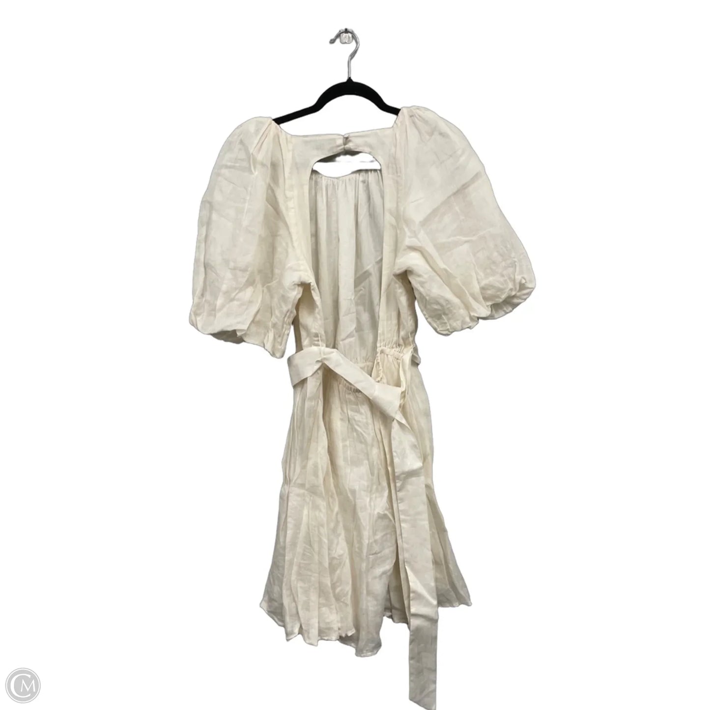 Dress Casual Midi By Banana Republic In Cream, Size: M