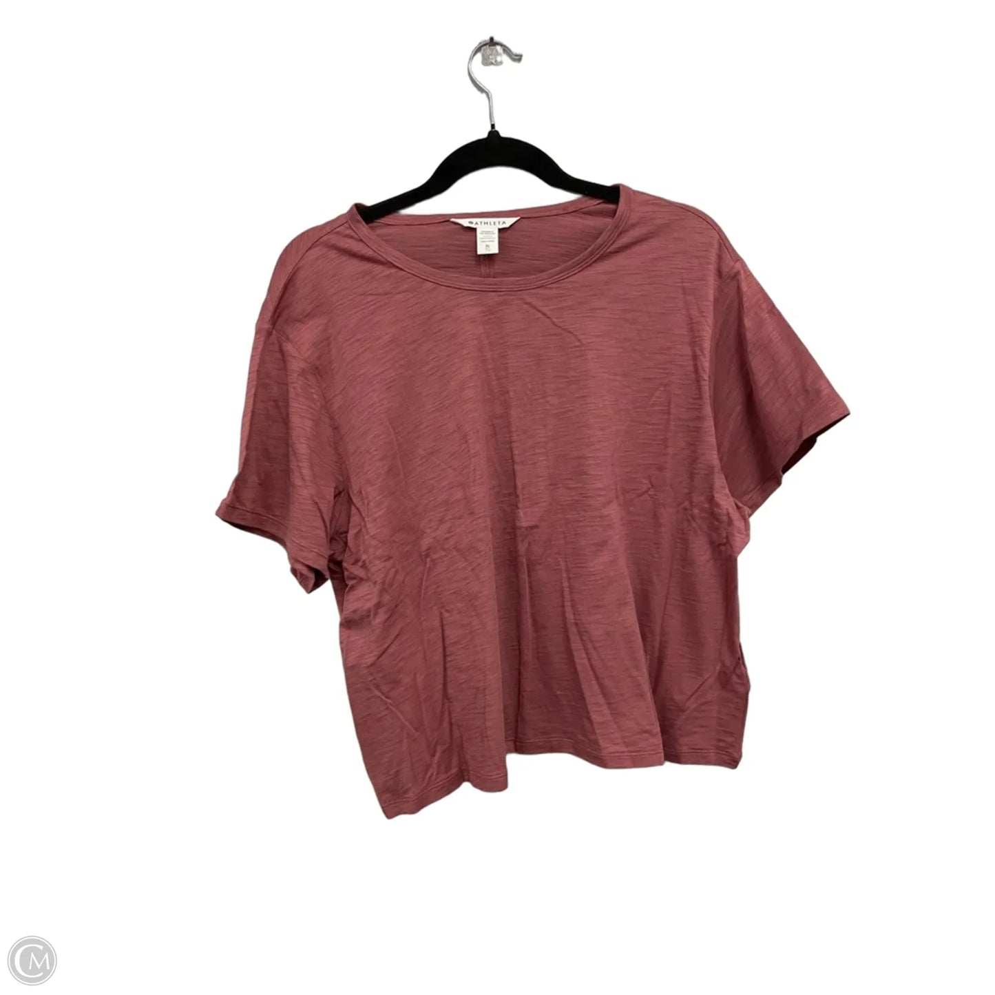 Athletic Top Short Sleeve By Athleta In Red, Size: Xl