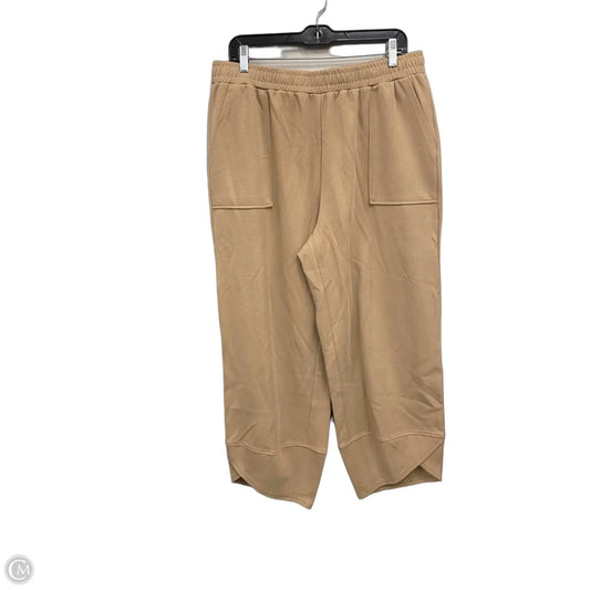 Pants Wide Leg By Trendy Queen In Tan, Size: Xl