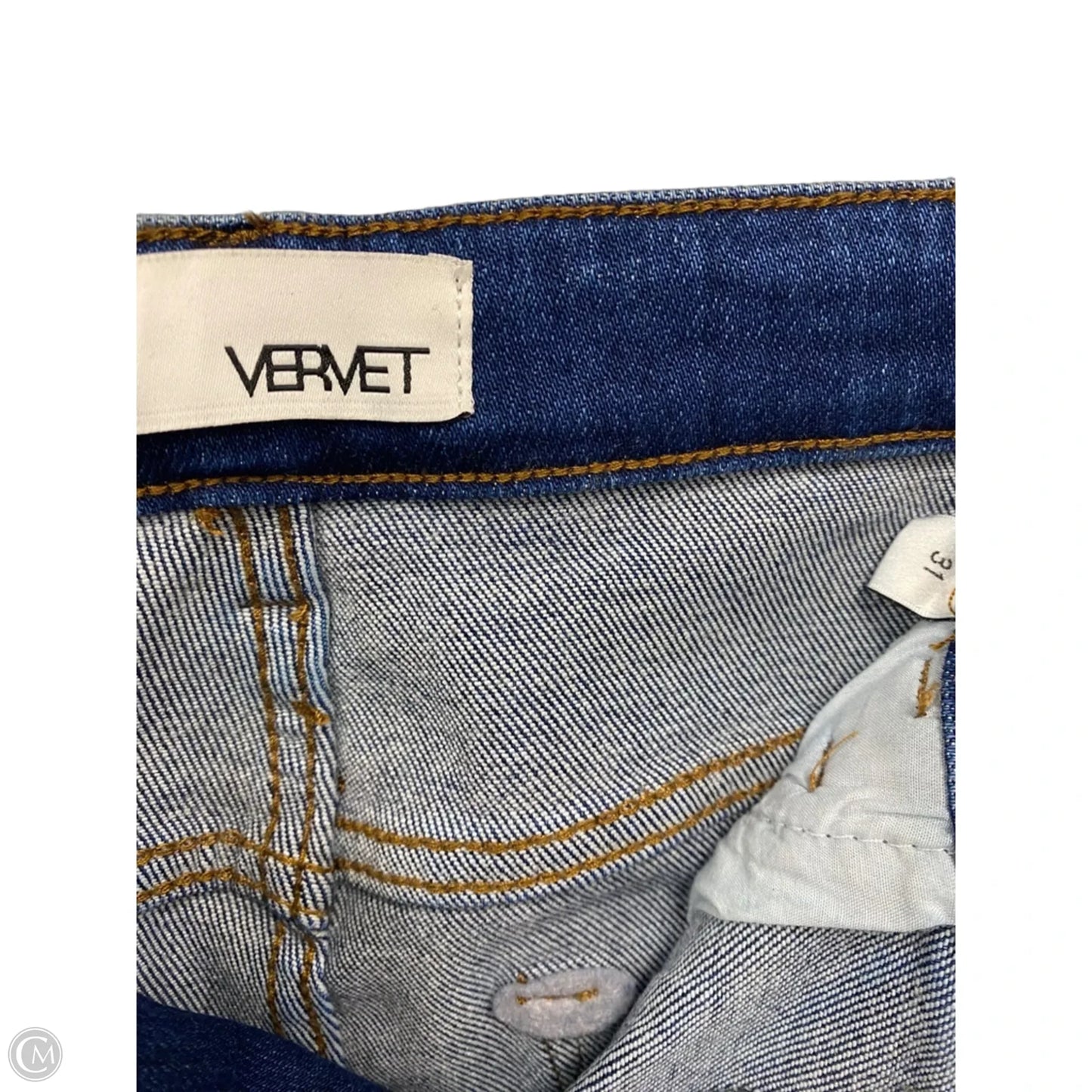 Jeans Skinny By Vervet In Blue Denim, Size: 12