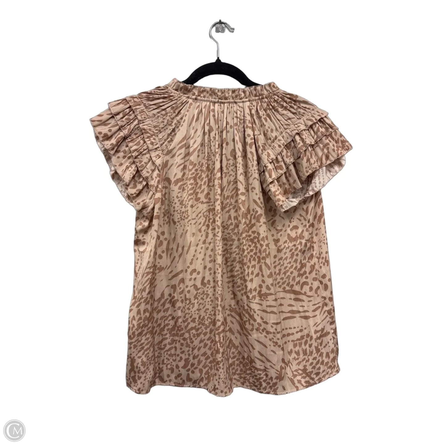 Blouse Short Sleeve By Philosophy In Pink, Size: M
