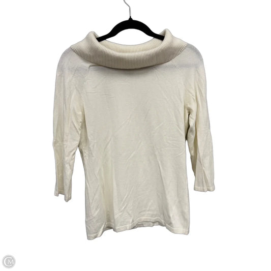 Sweater By Ann Taylor In Cream, Size: M