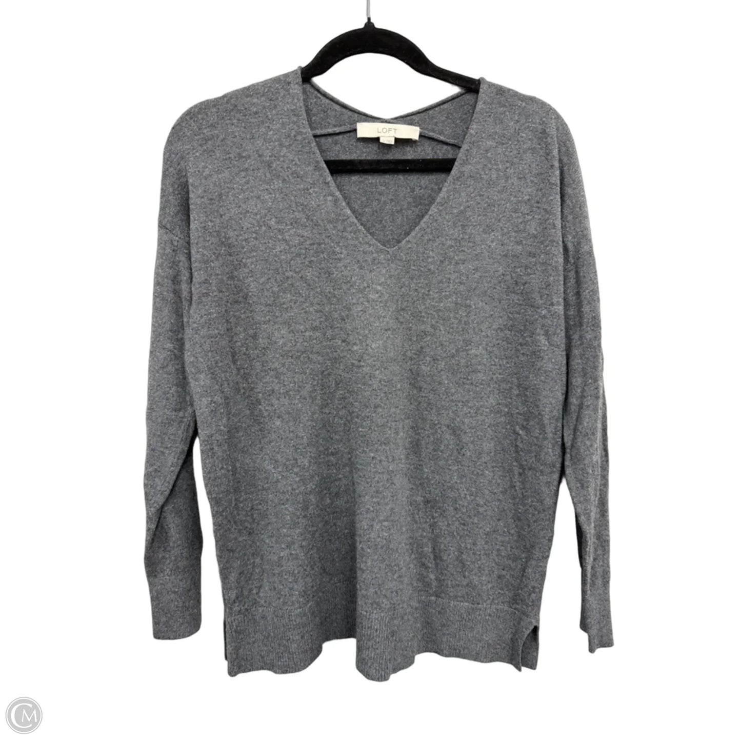 Sweater By Loft In Grey, Size: M