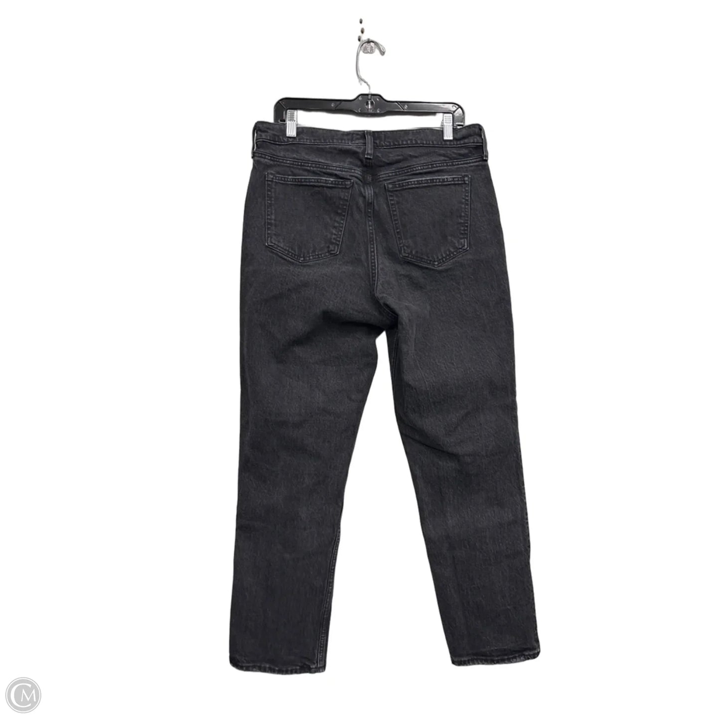 Jeans Straight By Abercrombie And Fitch In Black Denim, Size: 12