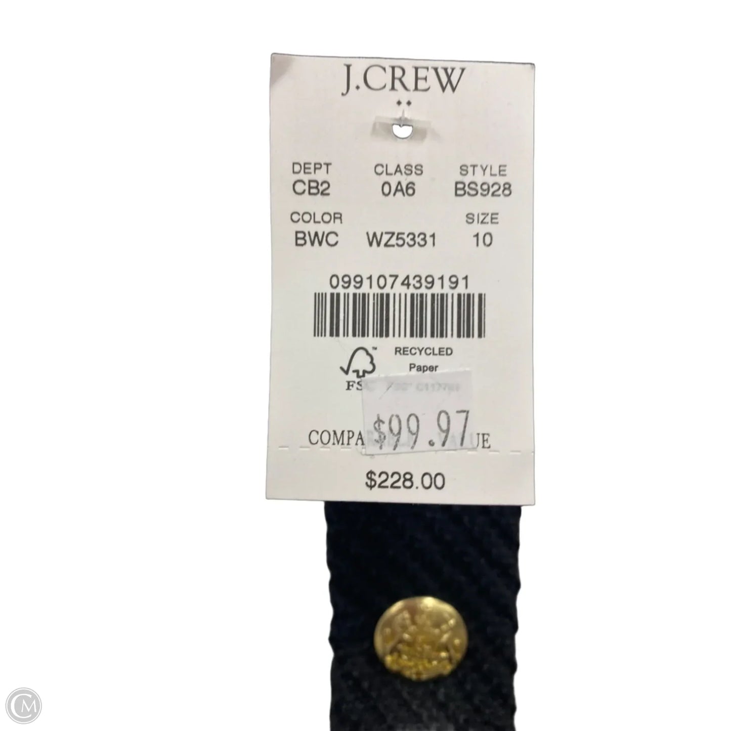 Blazer By J. Crew In Black & White, Size: 10