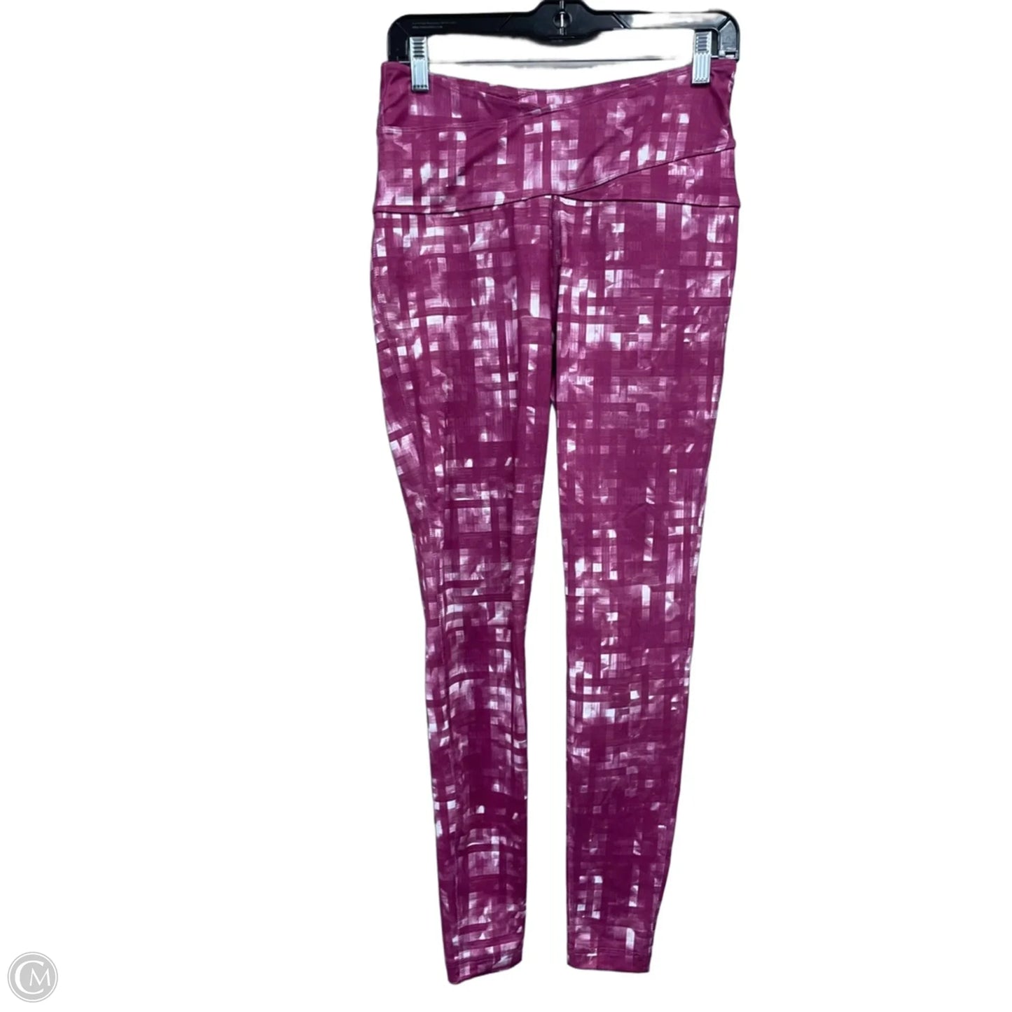 Athletic Leggings By Zelos In Pink & White, Size: M